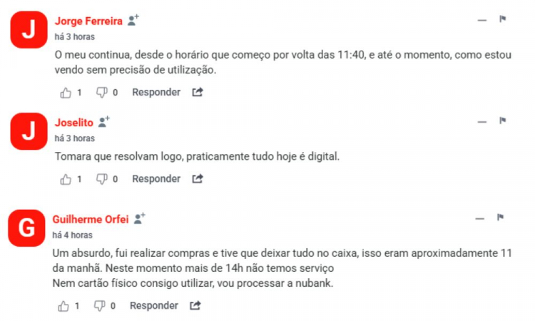 Reclamações sobre instabilidade nos aplicativos de banco