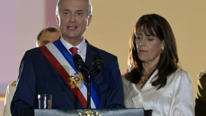 José Antonio Kast e sua esposa, María Pia Adriasola,
