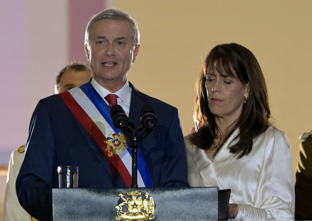 José Antonio Kast e sua esposa, María Pia Adriasola,