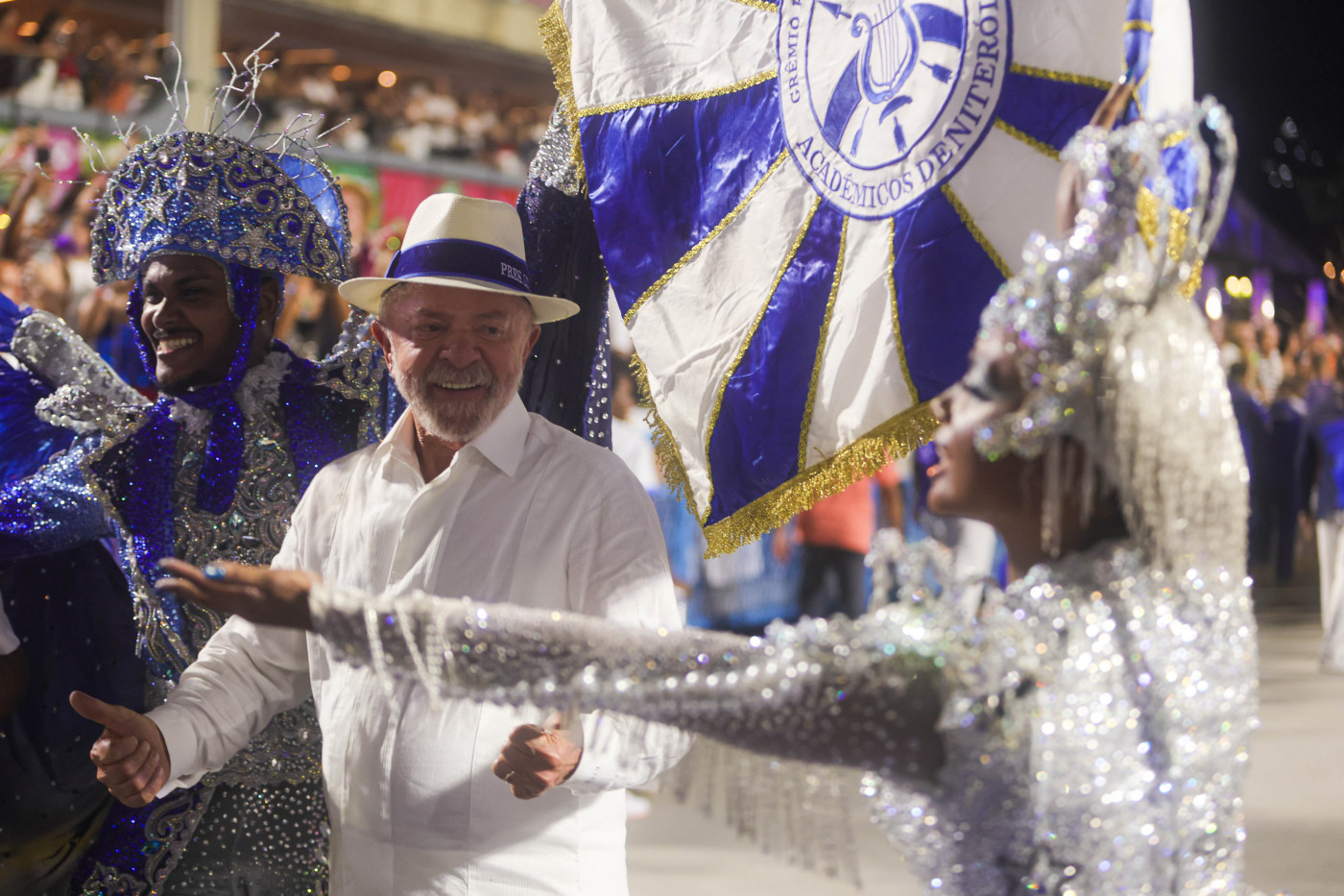 Lula no desfile da Acadêmicos de Niterói