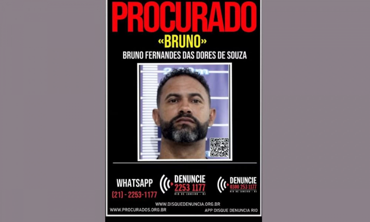 Cartaz de procurado do ex-goleiro Bruno