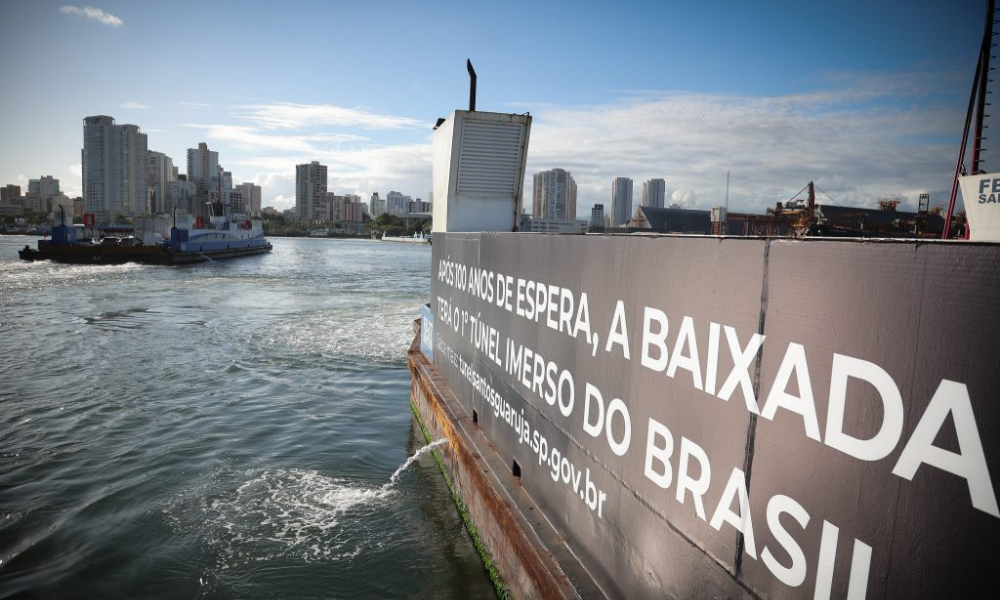 Governo de SP autoriza crédito de R$ 2,6 bilhões para túnel Santos-Guarujá