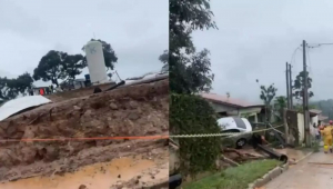 Reservatório de água da Sabesp rompe e deixa um morto em SP; veja vídeo