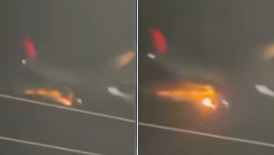 Vídeo mostra momento em que turbina de avião explode após decolar de Guarulhos; veja