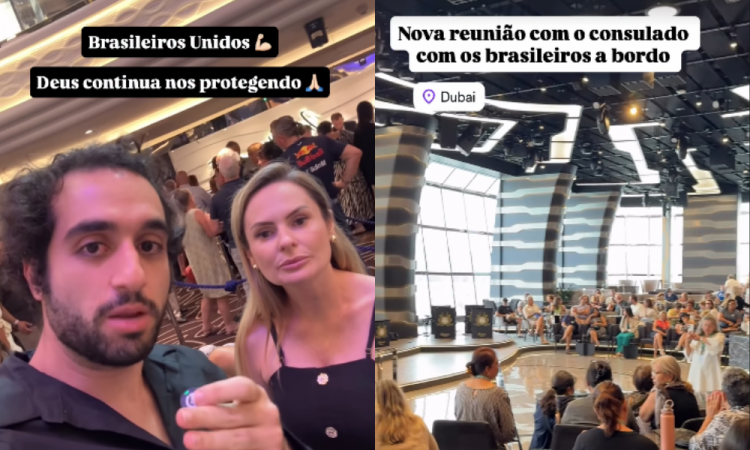 Guerra no Oriente Médio: Mais de 300 brasileiros ficam presos em cruzeiro em Dubai