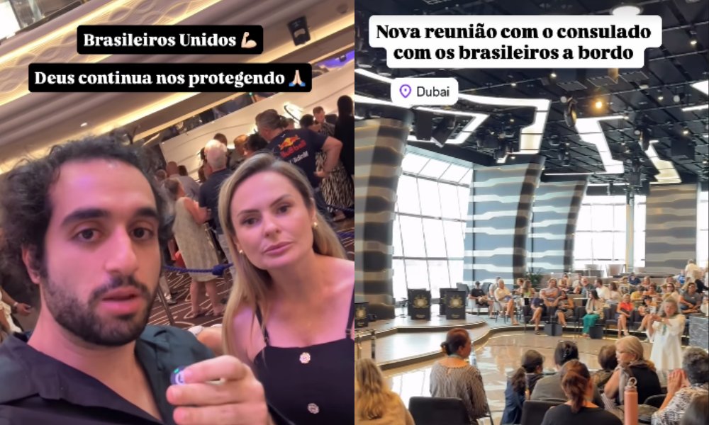 Brasileiros ficam retidos em cruzeiro em Dubai após escalada da guerra no Oriente Médio