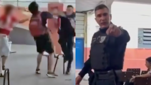 Policial militar agride estudantes dentro de colégio estadual no Rio