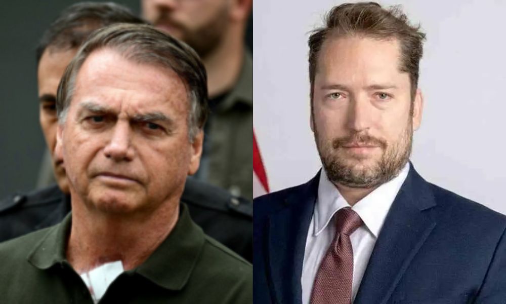 Jair Bolsonaro e assessor do governo de Trump, Darren Beattie