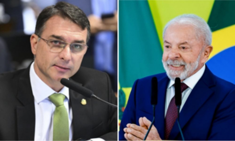 Flávio Bolsonaro e Lula