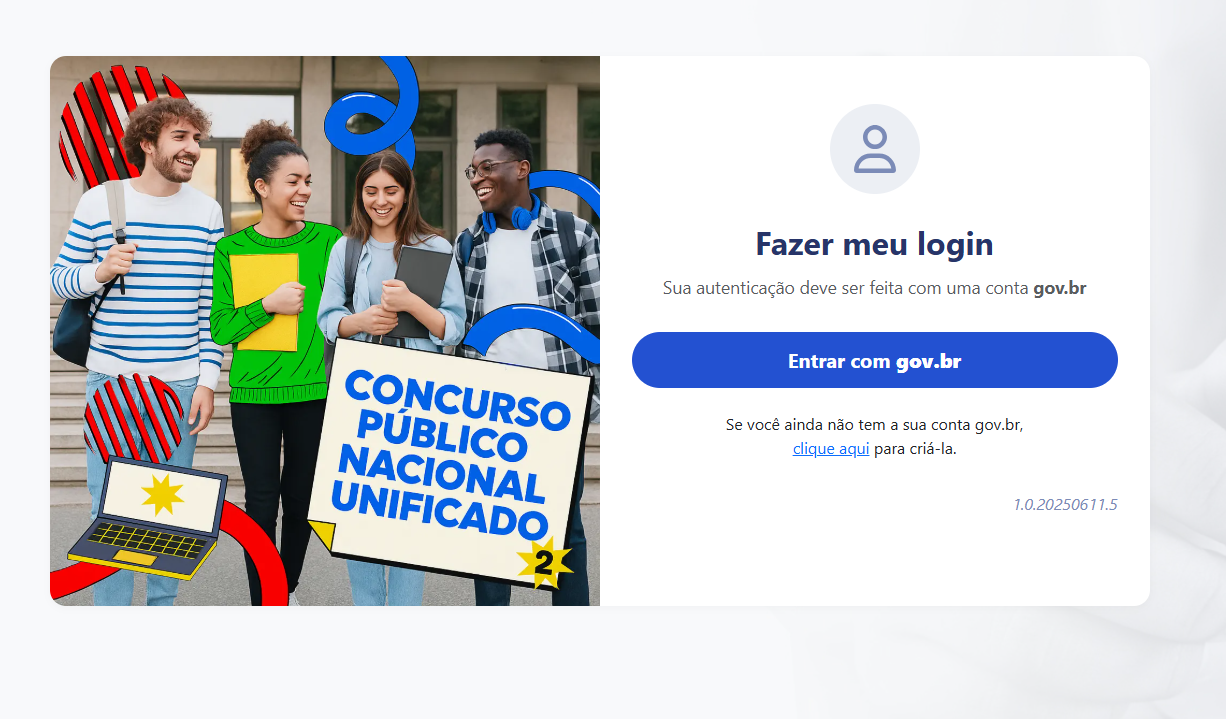 Página de Acompanhamento do CNU