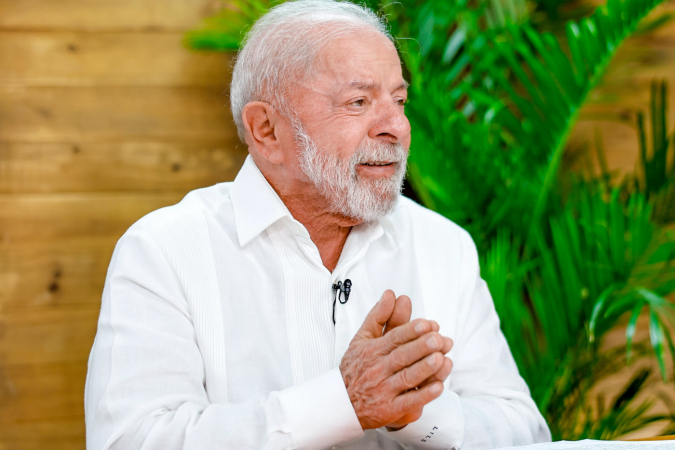 02.04.2026 - Entrevista ao vivo para a TV Record Bahia 02.04.2026 - Presidente da Republica Luiz Inacio Lula da Silva durante entrevista ao vivo para a TV Record Bahia. Salvador-BA Foto: Ricardo Stuckert / PR