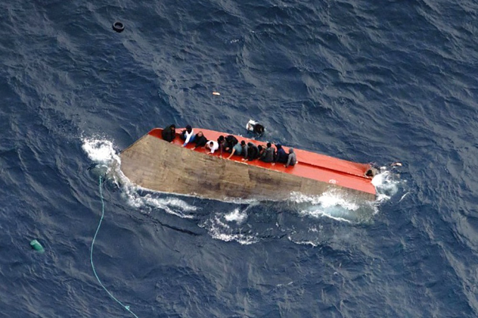 Navio naufragado Itália