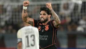 Yuri Alberto, do Corinthians, durante partida contra o Platense pela abertura da Copa Libertadores 2026