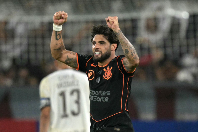 Yuri Alberto, do Corinthians, durante partida contra o Platense pela abertura da Copa Libertadores 2026