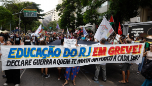 Greve de professores no RJ