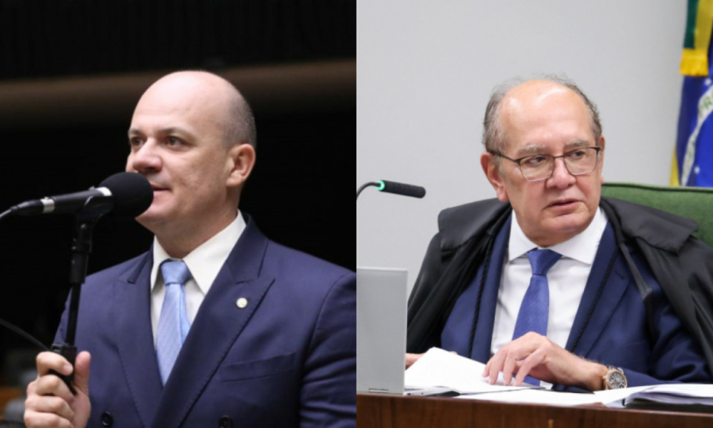 Deputado federal Gilberto Silva (PL-PB) e o ministro do STF Gilmar Mendes