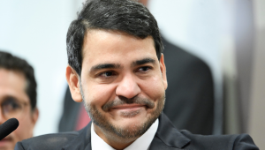 Advogado-geral da União (AGU), Jorge Messias, durante sabatina na Comissão de Constituição e Justiça (CCJ) do Senado