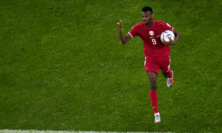 Mohammed Muntari, autor do único gol do Catar em Copas do Mundo