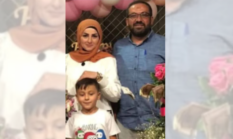 Ali Ghassan Nader, Ghassan Nader e Manal Jaafar, vítimas de um bombardeio no Líbano. — Foto: Reprodução / Redes Sociais