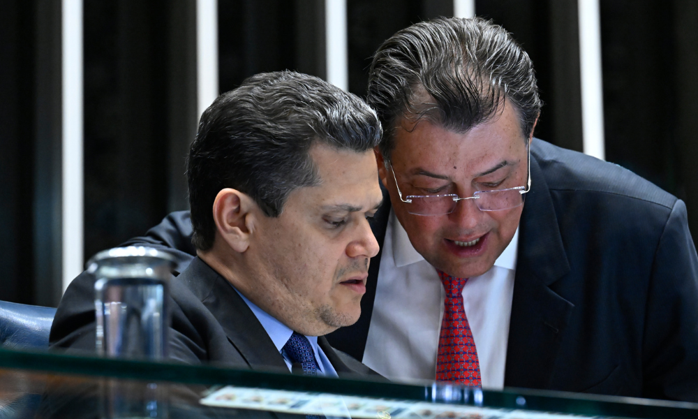 Plenário do Senado Federal durante sessão deliberativa ordinária destinada à deliberação de autoridades. Ordem do dia. Mesa: presidente do Senado Federal, senador Davi Alcolumbre (União-AP); senador Eduardo Braga (MDB-AM). Foto: Waldemir Barreto/Agência Senado