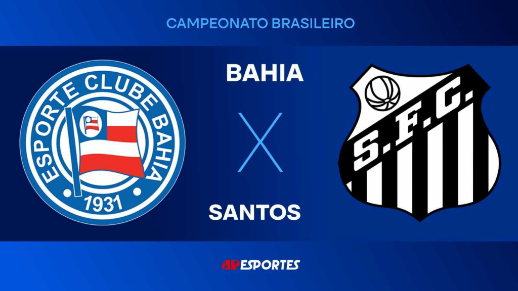 Bahia x Santos: confira a transmissão da Jovem Pan ao vivo