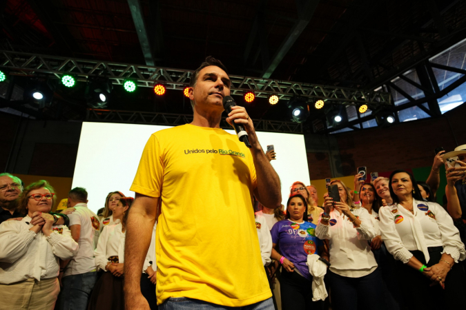 Flávio em evento no RS