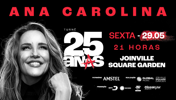 Ana Carolina traz turnê de 25 anos para Joinville