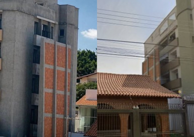 Muro construído em préido residencial em Minas Gerais
