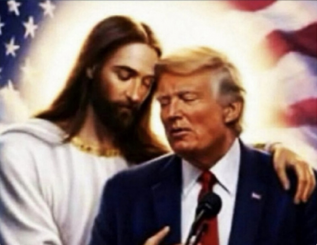 Donald Trump com Jesus