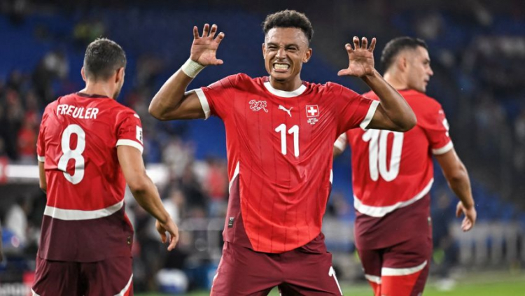 Atacante da seleção da Suíça, Dan Ndoye
