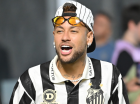 Neymar após a vitória do Santos contra o Deportivo Cuenca, pela Copa Sul-Americana
