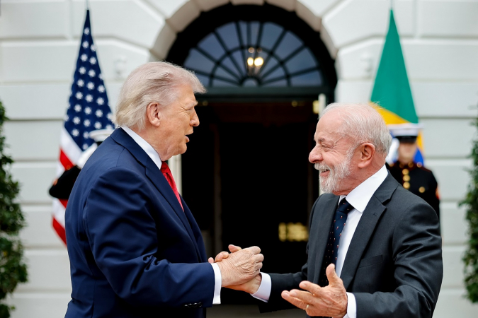 Encontro Lula e Trump