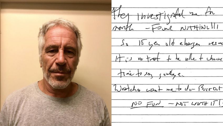 Jeffrey Epstein e sua suposta carta de suicídio