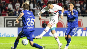 Luciano, do São Paulo em partida contra Millonarios