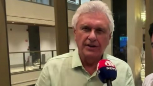 Caiado desmente chapa com Zema, mas defende união da centro-direita: ‘Ninguém ganhará sem apoio’
