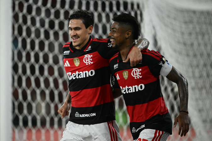 Pedro e Bruno Henrique do Flamengo