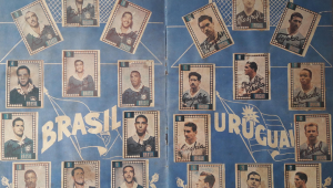 Álbum de figurinhas da Copa de 1950 é um item raro e disputado por colecionadores