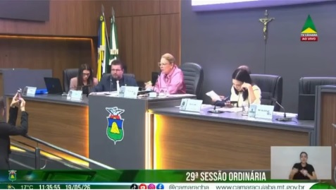 Sessão na Câmara Municipal de Cuiabá