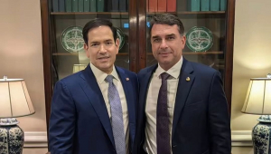 Flávio se encontra com Rubio e JD Vence após visitar Trump nos EUA