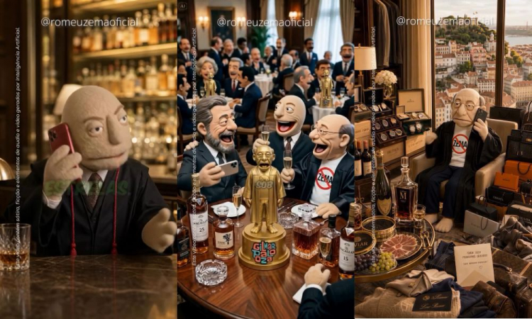 Montagem com capturas de tela do 7º episódio de "Os intocáveis".