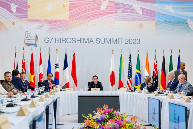 Sessão de trabalho do G7 + países convidados: